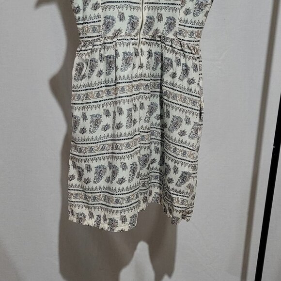 Levi's mini dress sleeveless white flowers boho beach sundress coastal summer - Picture 6 of 16